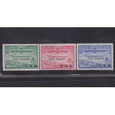 BRASIL 1930 Yv. AEREO 17/9 ZEPPELIN ESTAMPILLAS NUEVAS CON GOMA DE GRAN CALIDAD 375 Euros